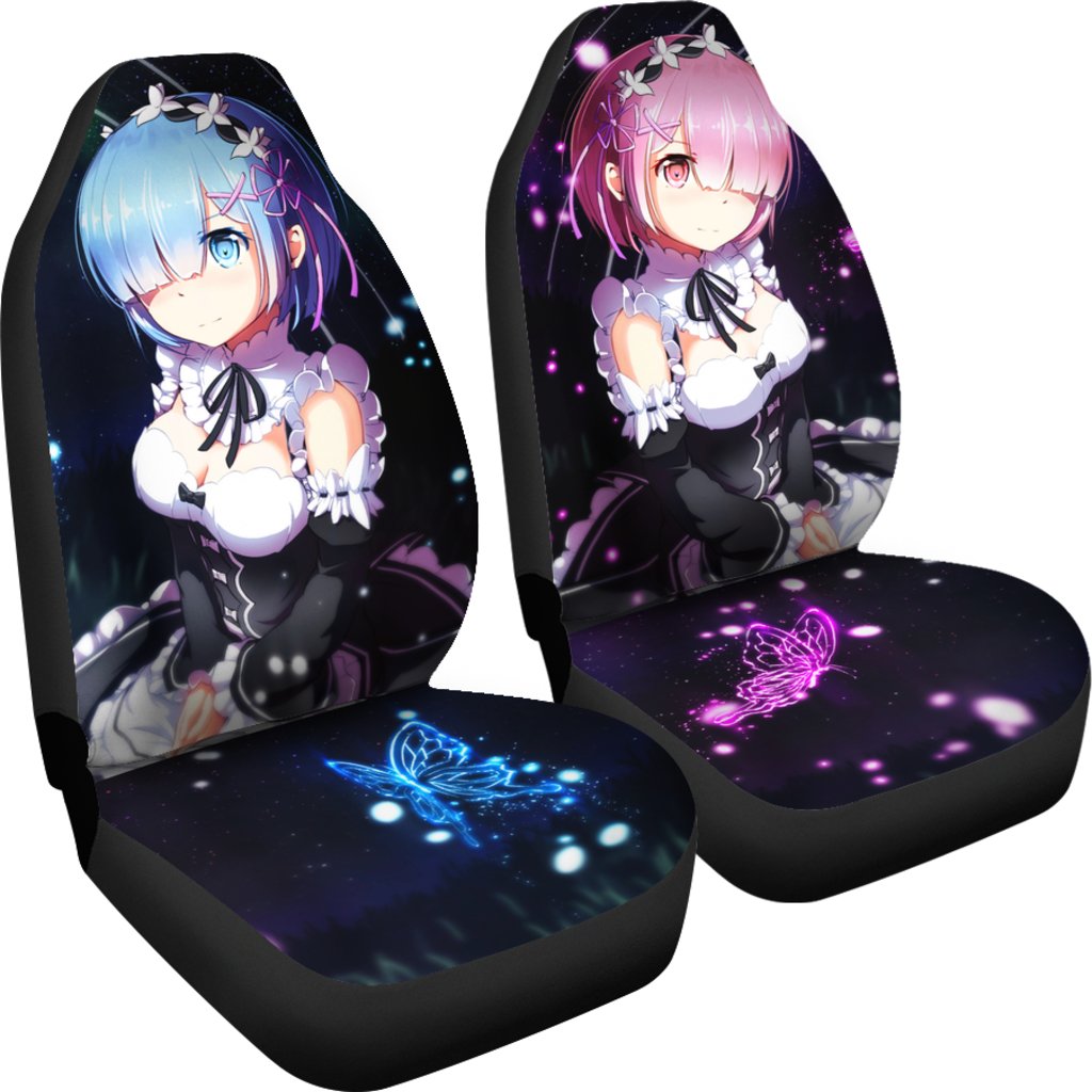 Rem And Ram Re Zero Starting Life In Another World Car Seat Covers Amazing Best Gift Idea