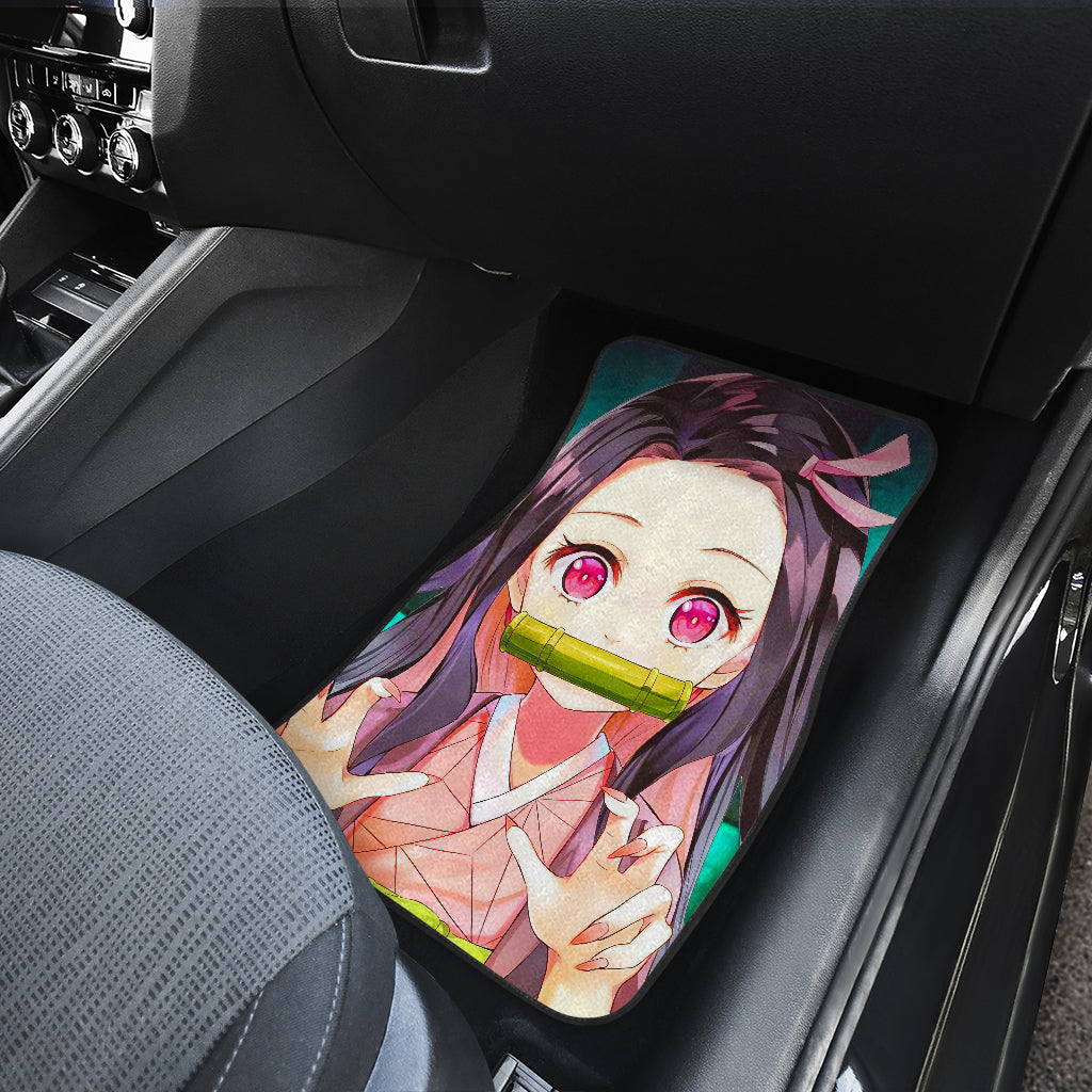Nezuko Demon Slayer 1 Anime Car Floor Mats Custom Car Accessories Car Decor 2021