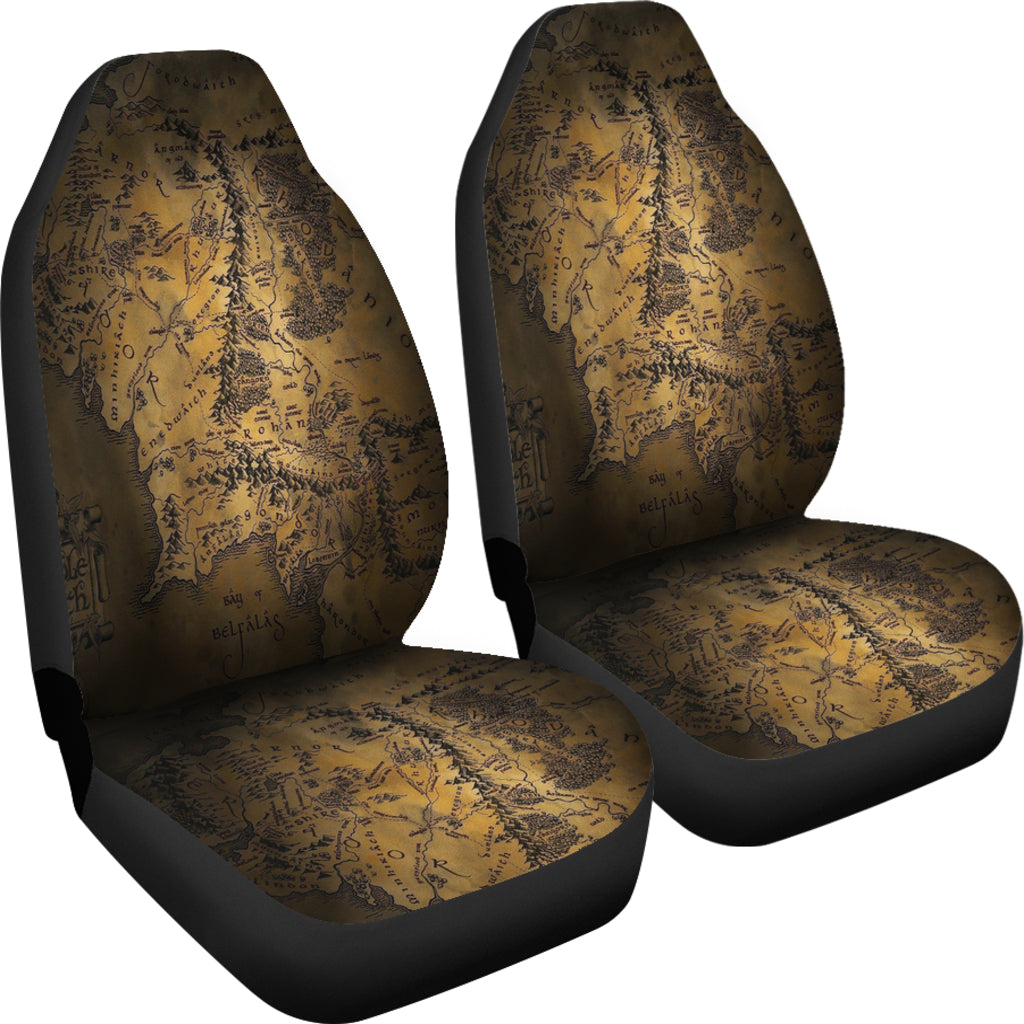 Lord Of The Rings Map 1 Seat Covers