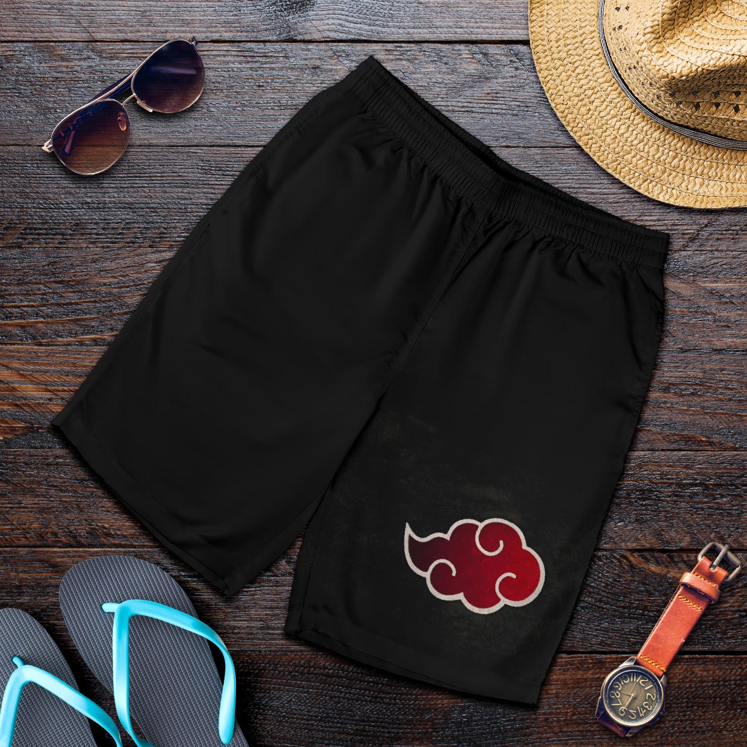 Akatsuki Naruto Men Emblem Short