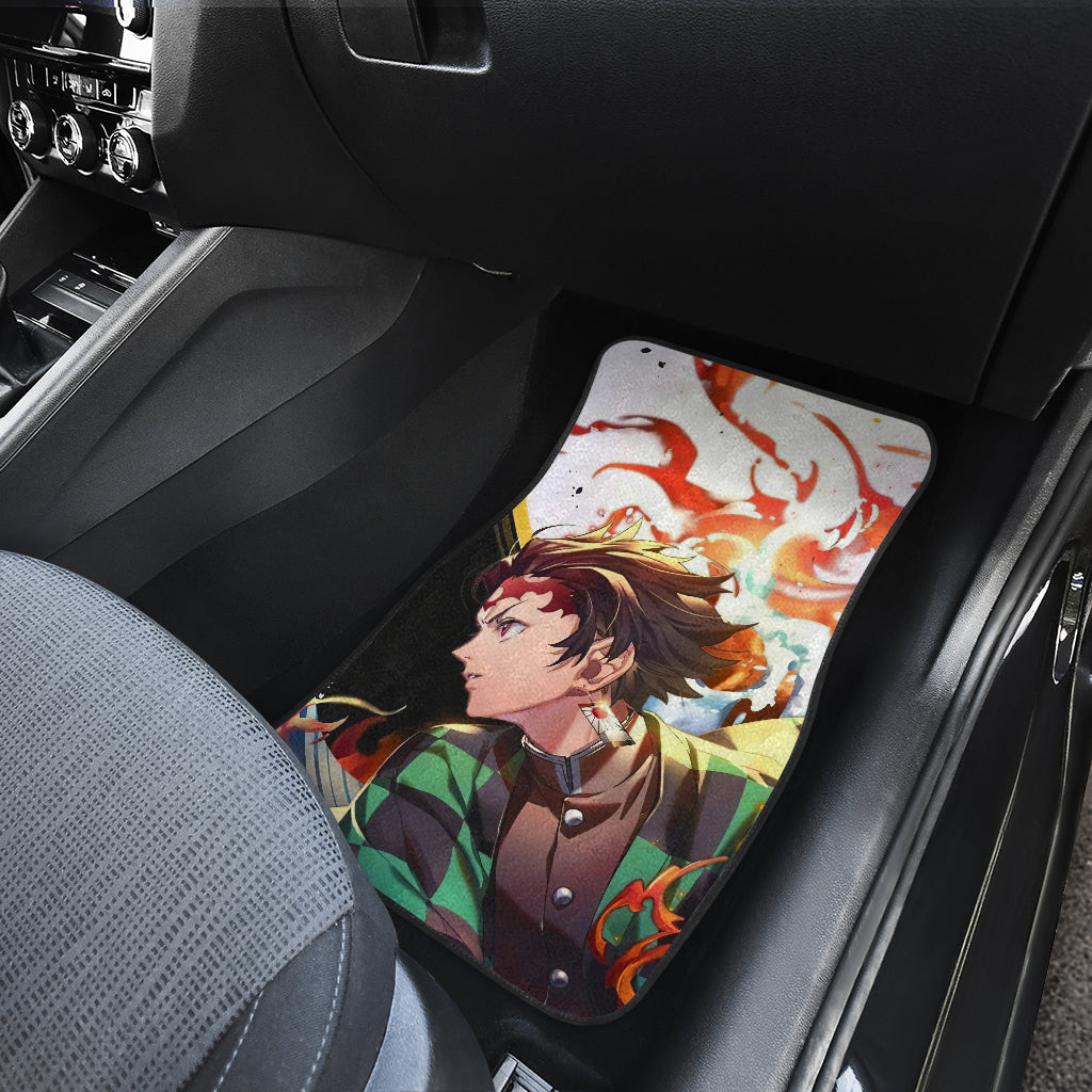 Stone Hashira Demon Slayer 11 Anime Car Floor Mats Custom Car Accessories Car Decor 2022