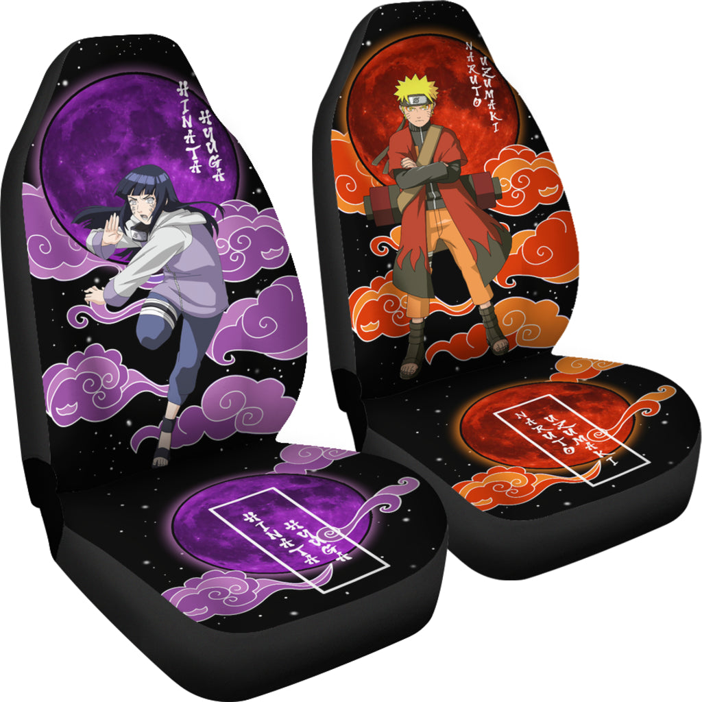 Naruto Car Accessories Anime Car Seat Covers Naruto and Hinata-cam