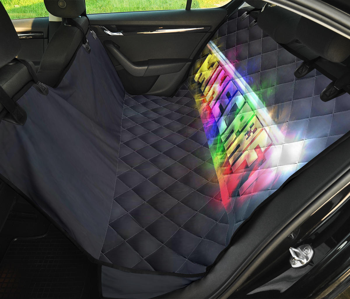 Minecraft Game 2 Car Dog Back Seat Cover