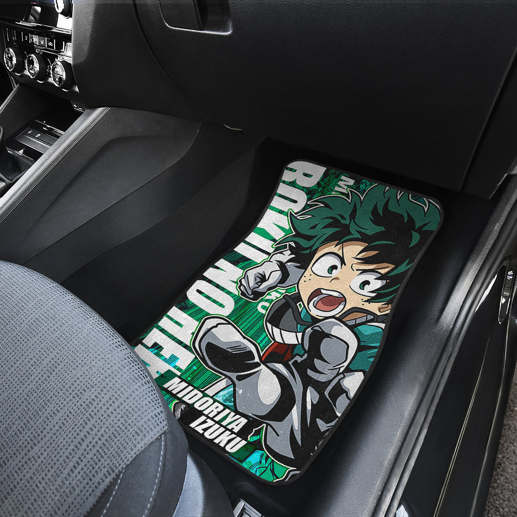 Midoriya Izuku 7 Anime Car Floor Mats Custom Car Accessories Car Decor 2022