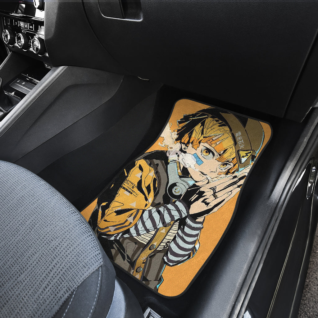 Zenitsu Agatsuma Demon Slayer Anime Car Floor Mats Custom Car Accessories Car Decor 2022