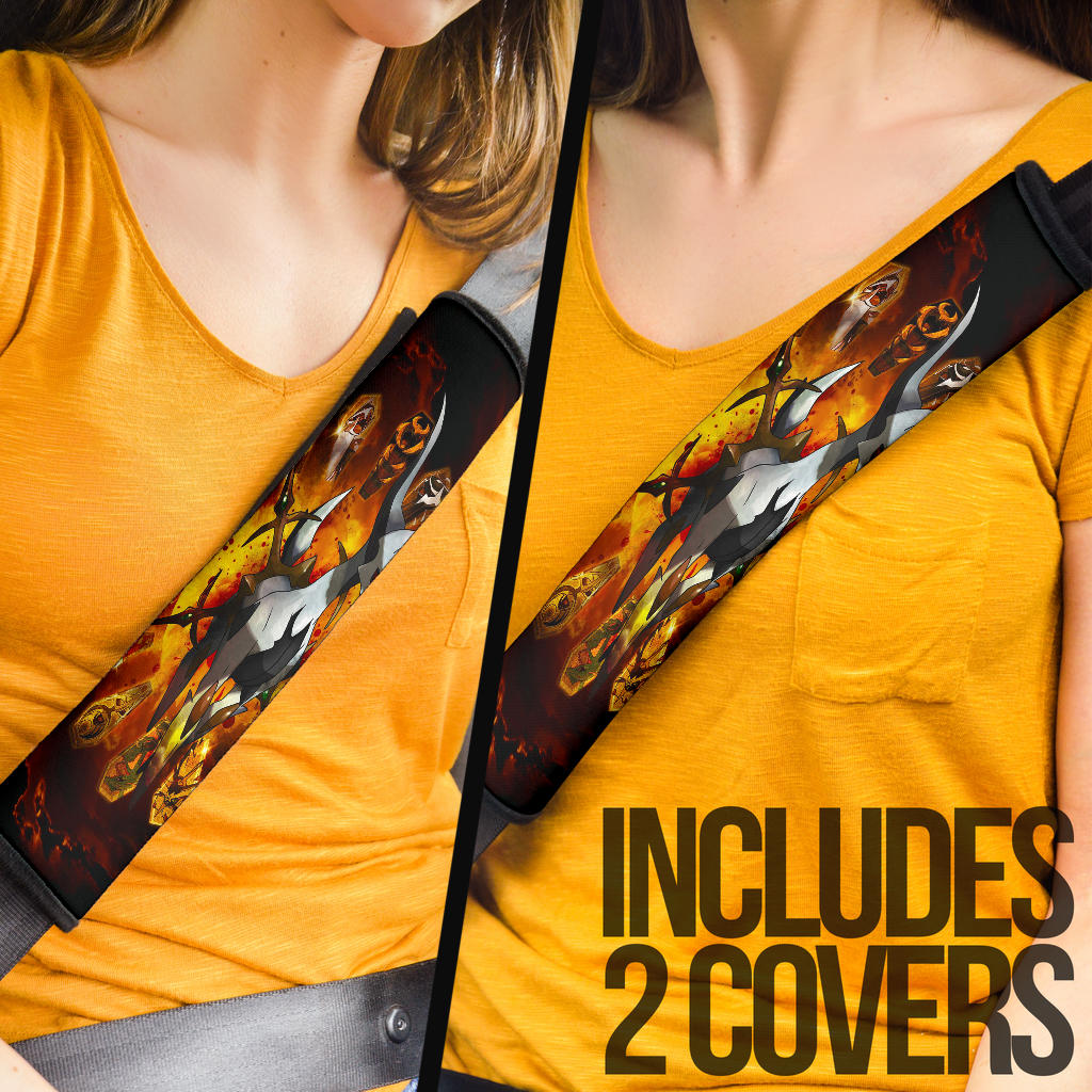 Acerus Pokemon Legendary Car Seat Belt Covers Custom Animal Skin Printed Car Interior Accessories Perfect Gift