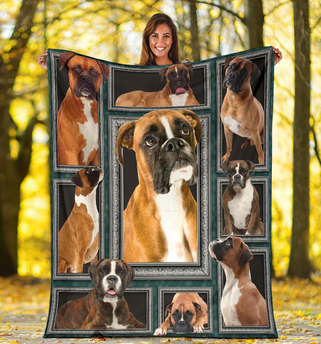 Boxer Dog Premium Blanket