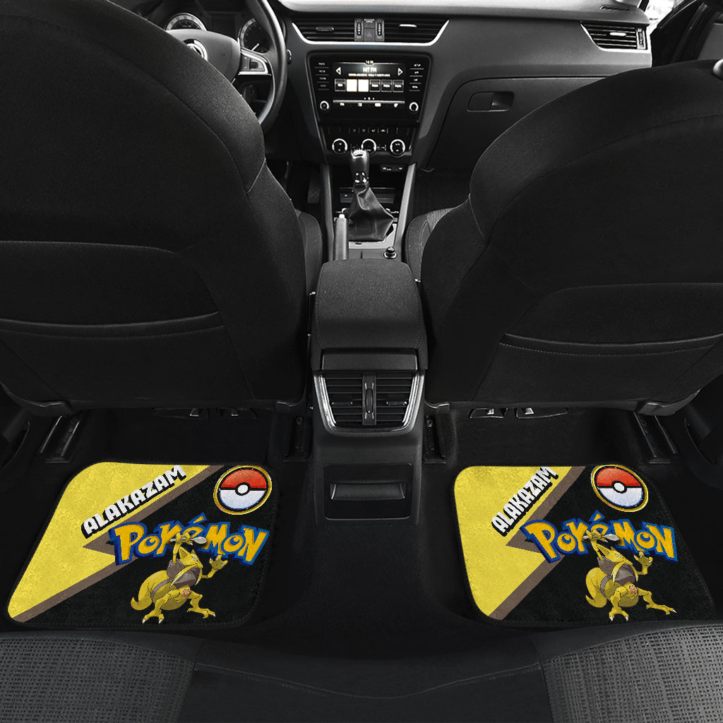 Alakazam Car Floor Mats Custom Anime Pokemon Car Interior Accessories