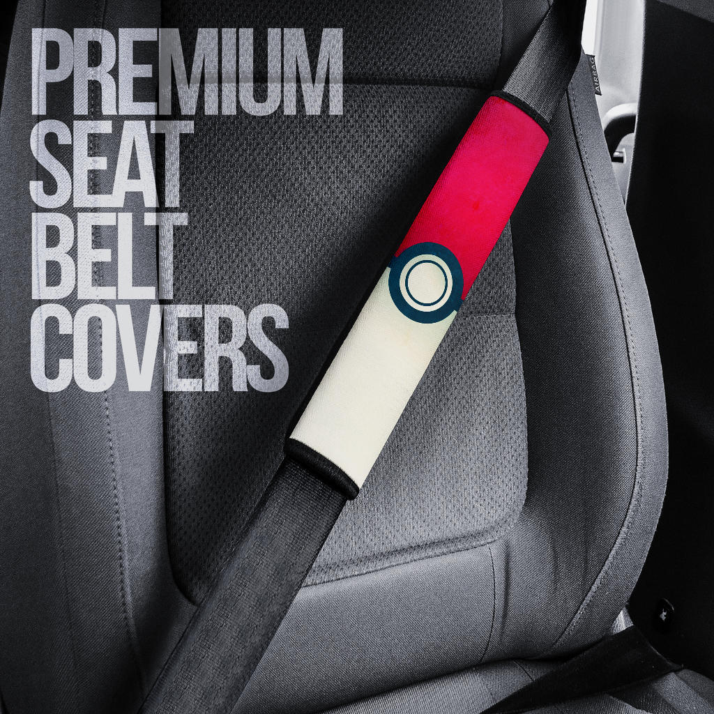 Pokemon Ball Car Seat Belt Covers Custom Animal Skin Printed Car Interior Accessories Perfect Gift