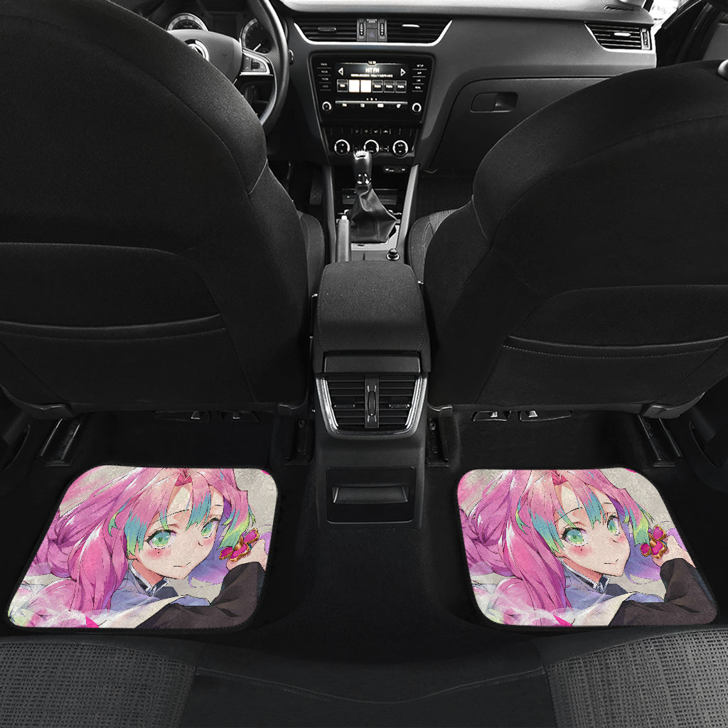 Love Hashira Mitsuri Kanroji Demon Slayer 5 Anime Car Floor Mats Custom Car Accessories Car Decor 2022