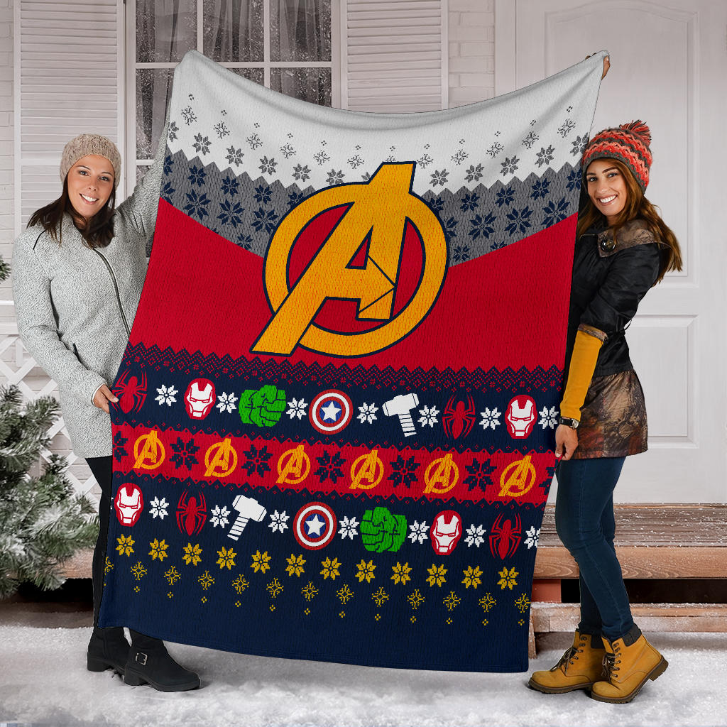 The Avenger Ugly Christmas Custom Blanket Home Decor