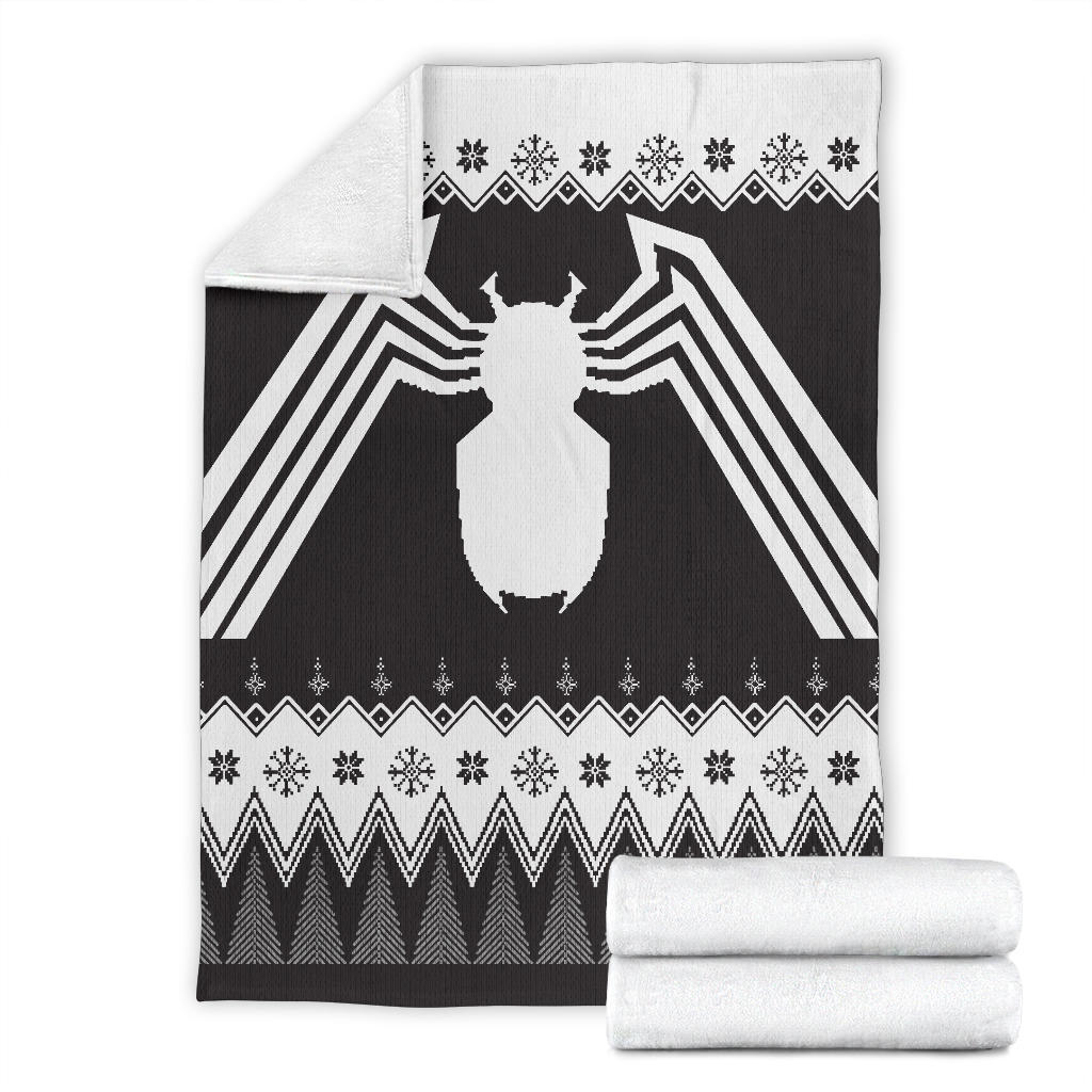 Venom Ugly Christmas Custom Blanket Home Decor