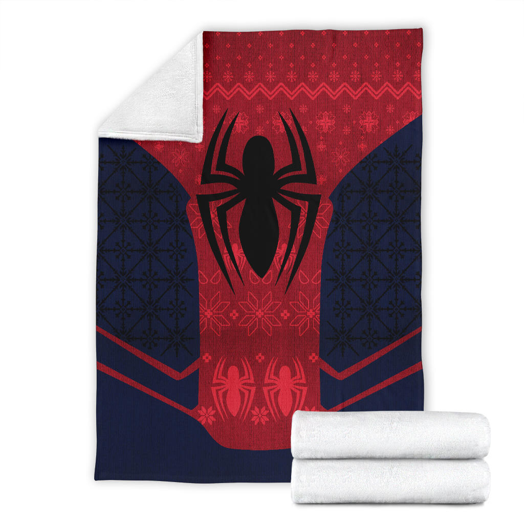 Spiderman Ugly Christmas Custom Blanket Home Decor