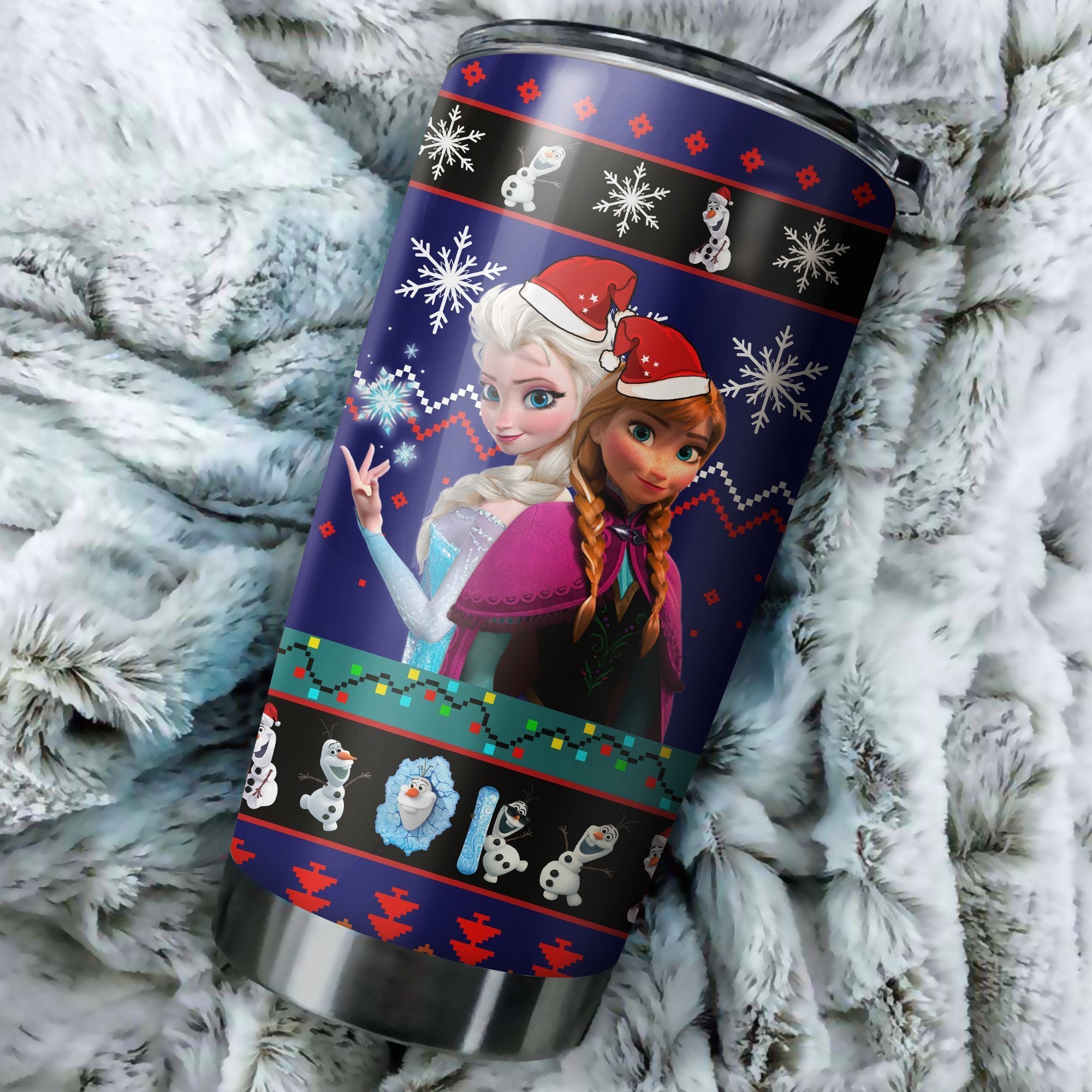 Frozen Christmas Tumbler Perfect Birthday Best Gift Stainless Traveling Mugs 2021