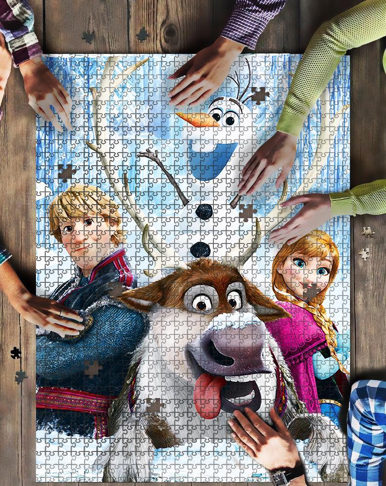 Frozen Cute Jigsaw Mock Puzzle Kid Toys