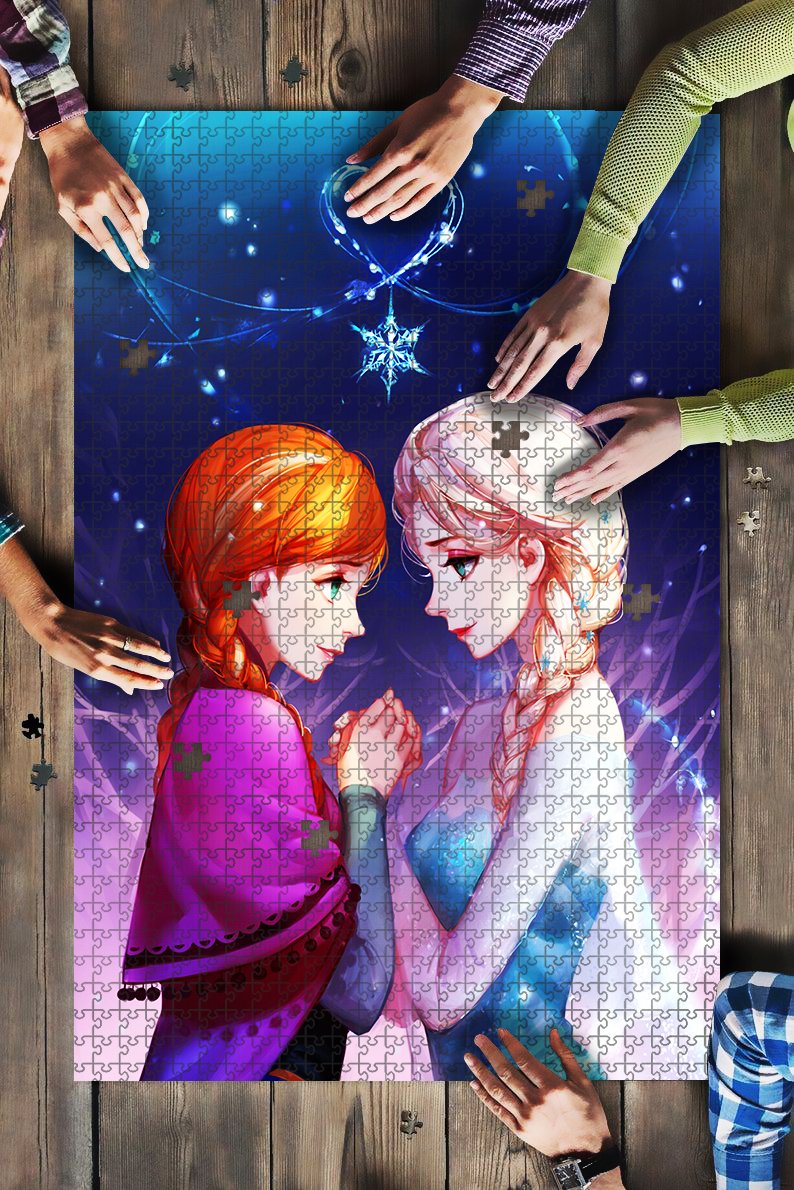 Frozen-Elsa-Anna-Anime-Jigsaw Puzzle Kids Toys