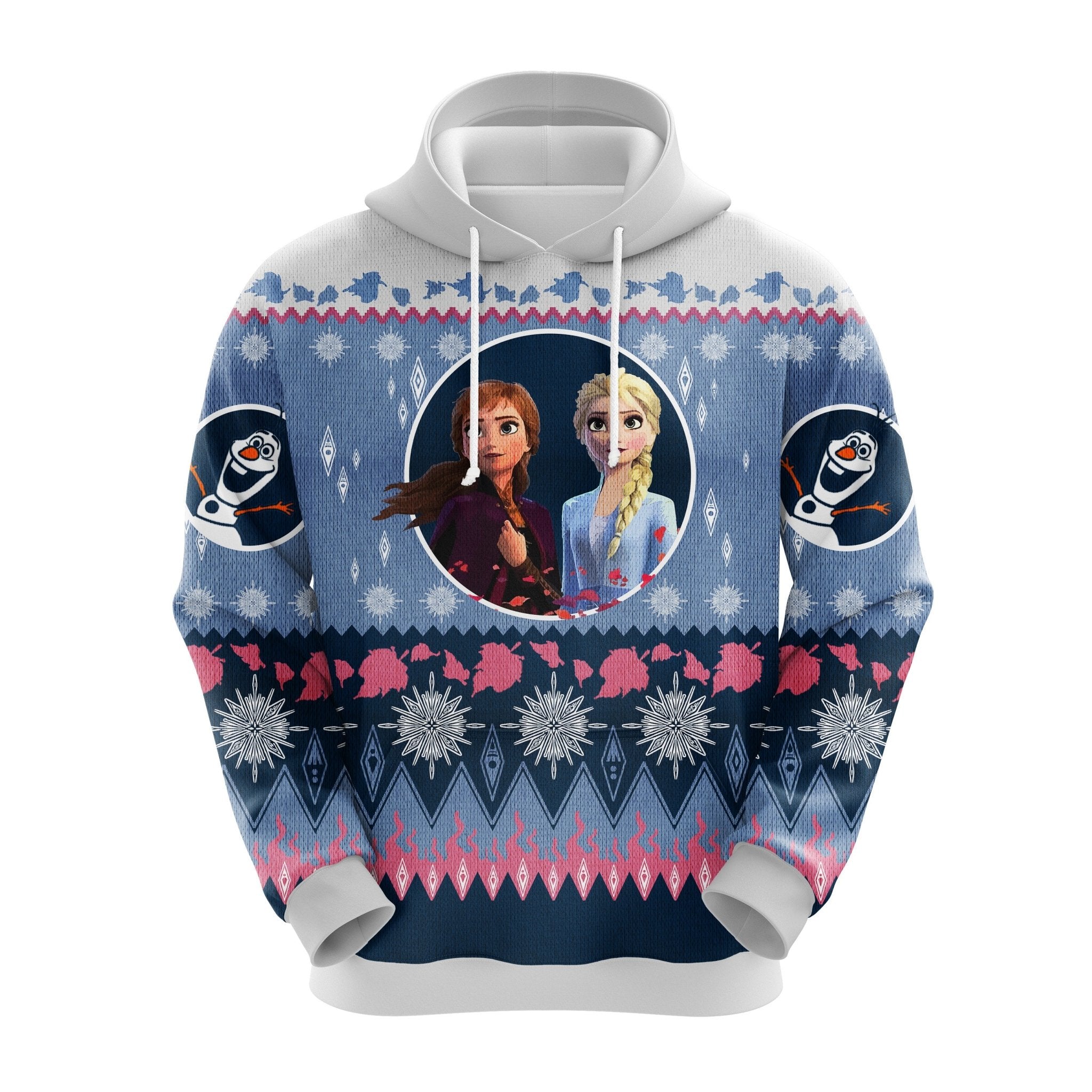 Frozen Elsa Anna Christmas Cute Noel Mc Ugly Hoodie Amazing Gift Idea Thanksgiving Gift