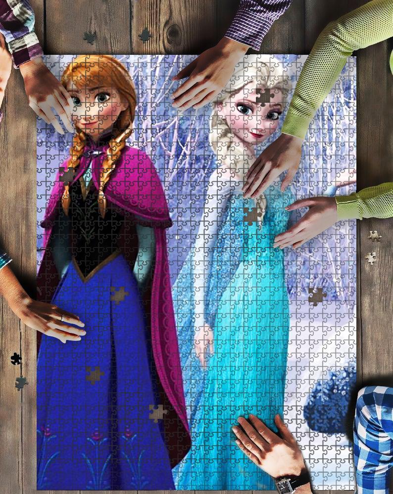 Frozen Princess 2 Jigsaw Mock Puzzle Kid Toys