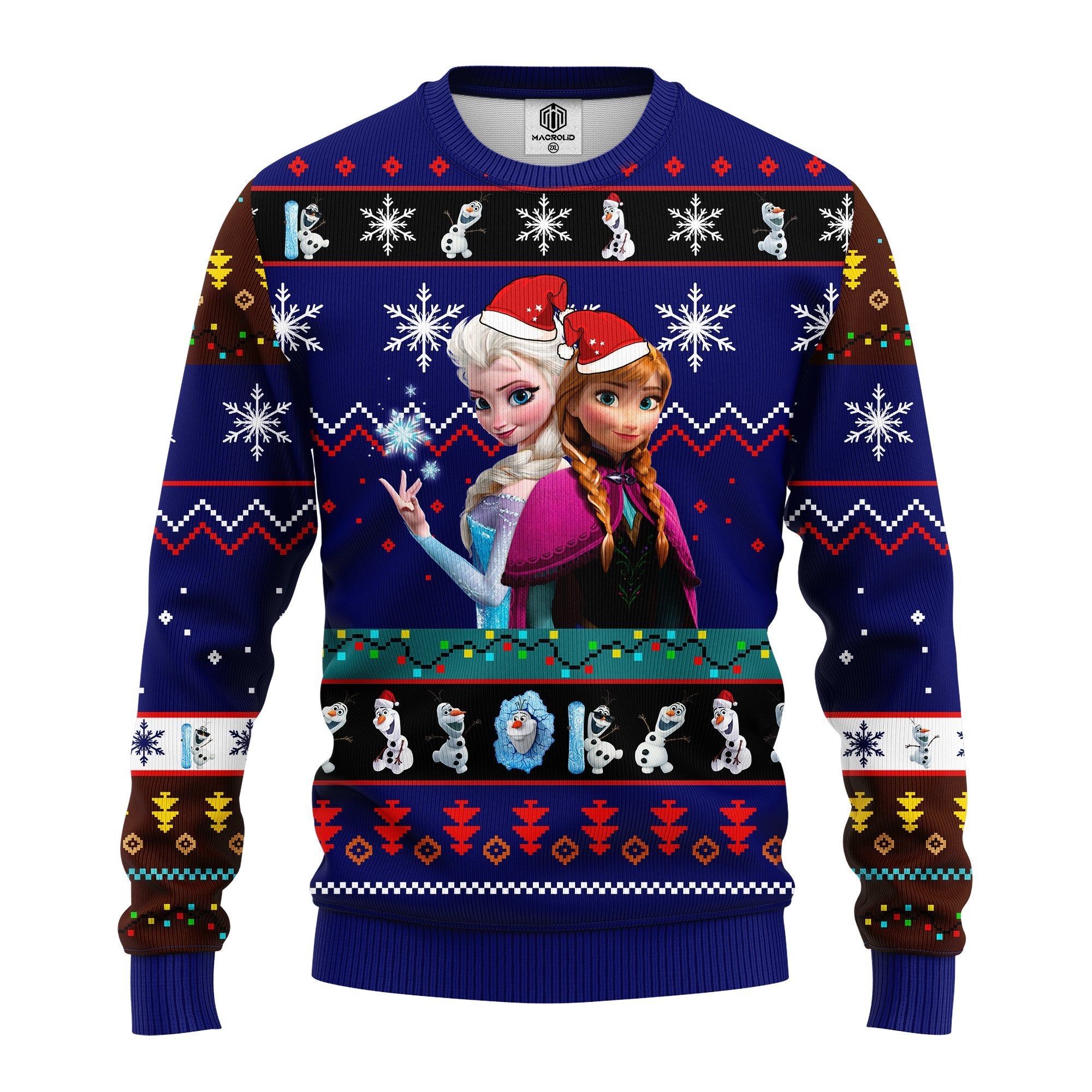 Frozen Ugly Christmas Sweater Blue 1 Amazing Gift Idea Thanksgiving Gift