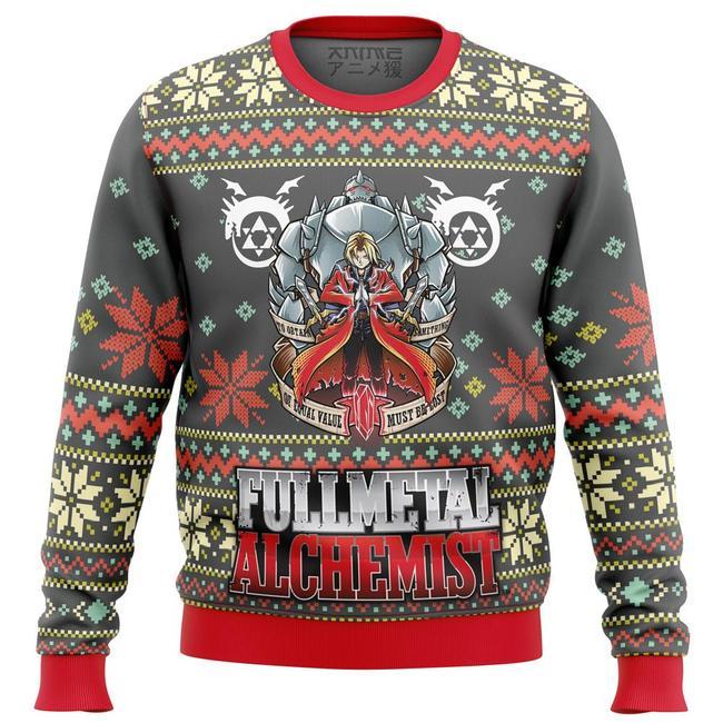 Fullmetal Alchemist Alt Premium Ugly Christmas Sweater Amazing Gift Idea Thanksgiving Gift