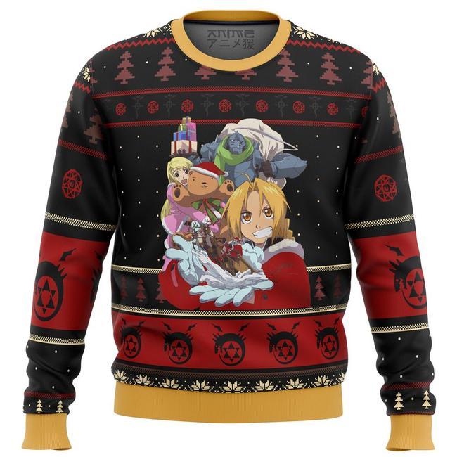 Fullmetal Alchemist Holidays Premium Ugly Christmas Sweater Amazing Gift Idea Thanksgiving Gift