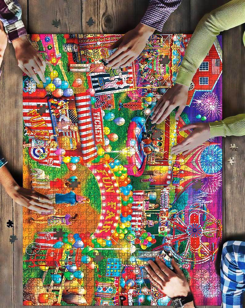 Fun Fair Mock Jigsaw Puzzle Kid Toys
