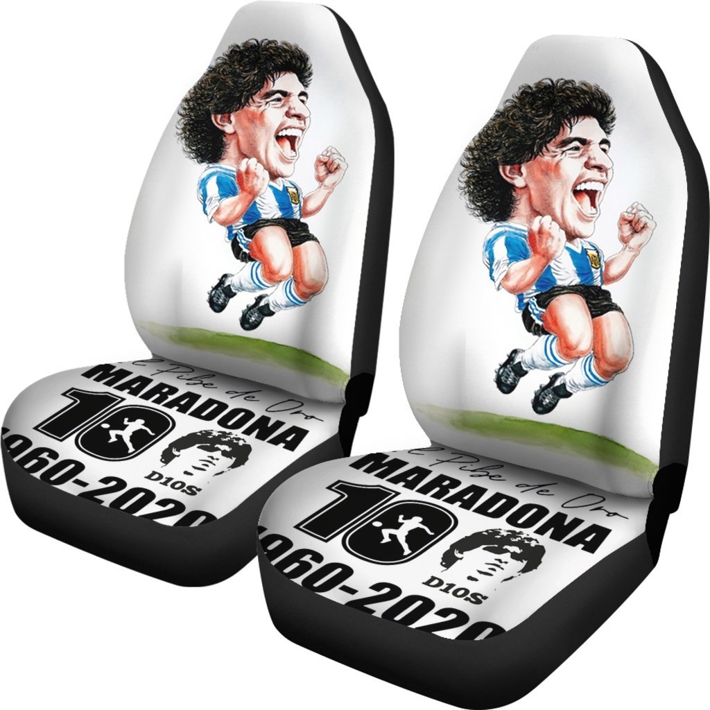 Funny D10S Diego Armando Maradona 10 Rip 1969 2022 Car Seat Covers Gift For Fooball