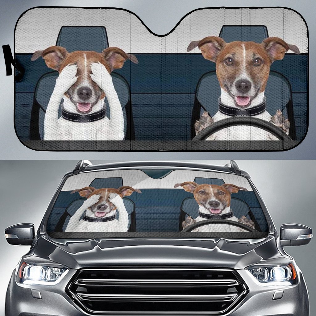 Funny Dog Car Auto Sun Shades Windshield Accessories Decor Gift