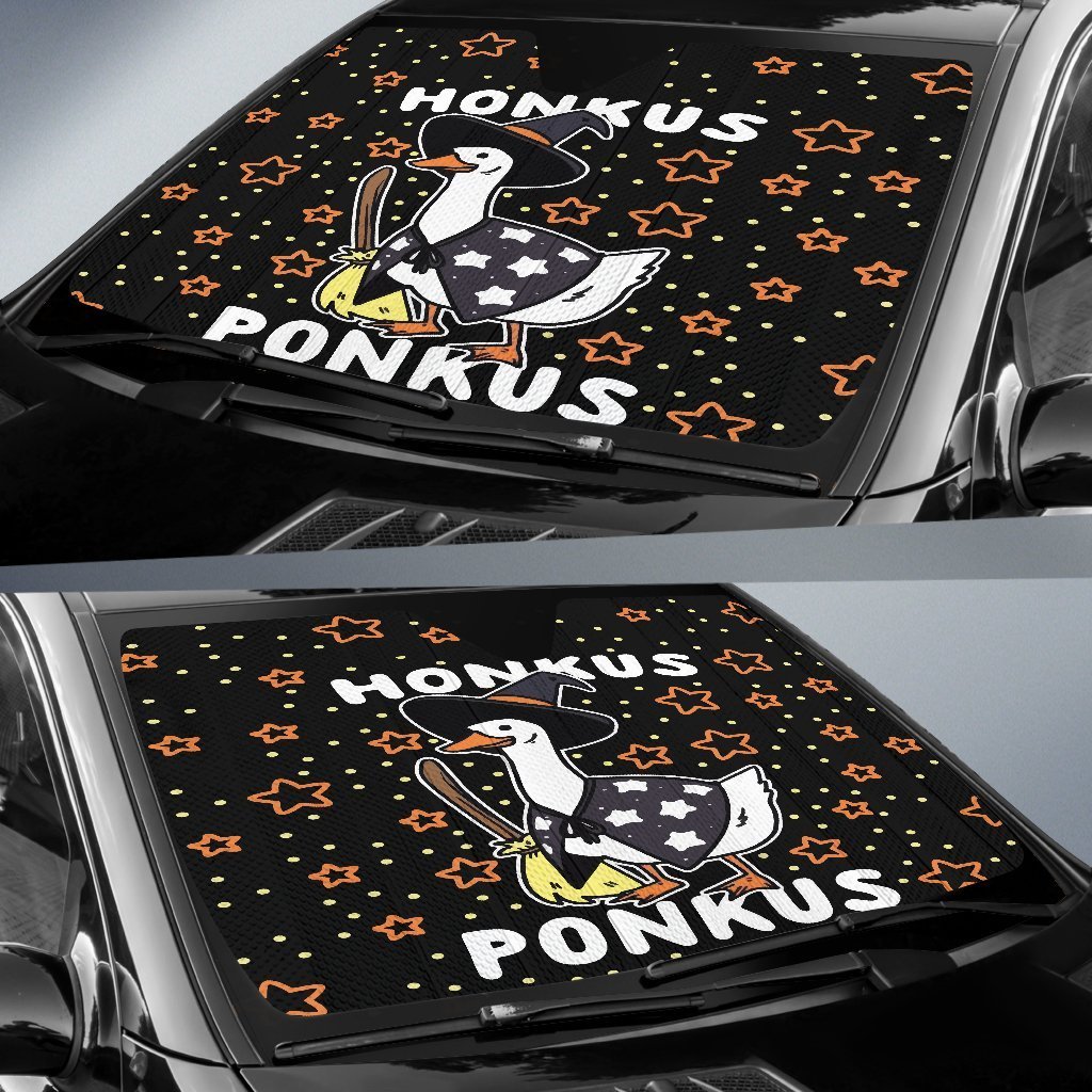 Funny Halloween Witches Duck Cute Honkus Ponkus Auto Sun Shades