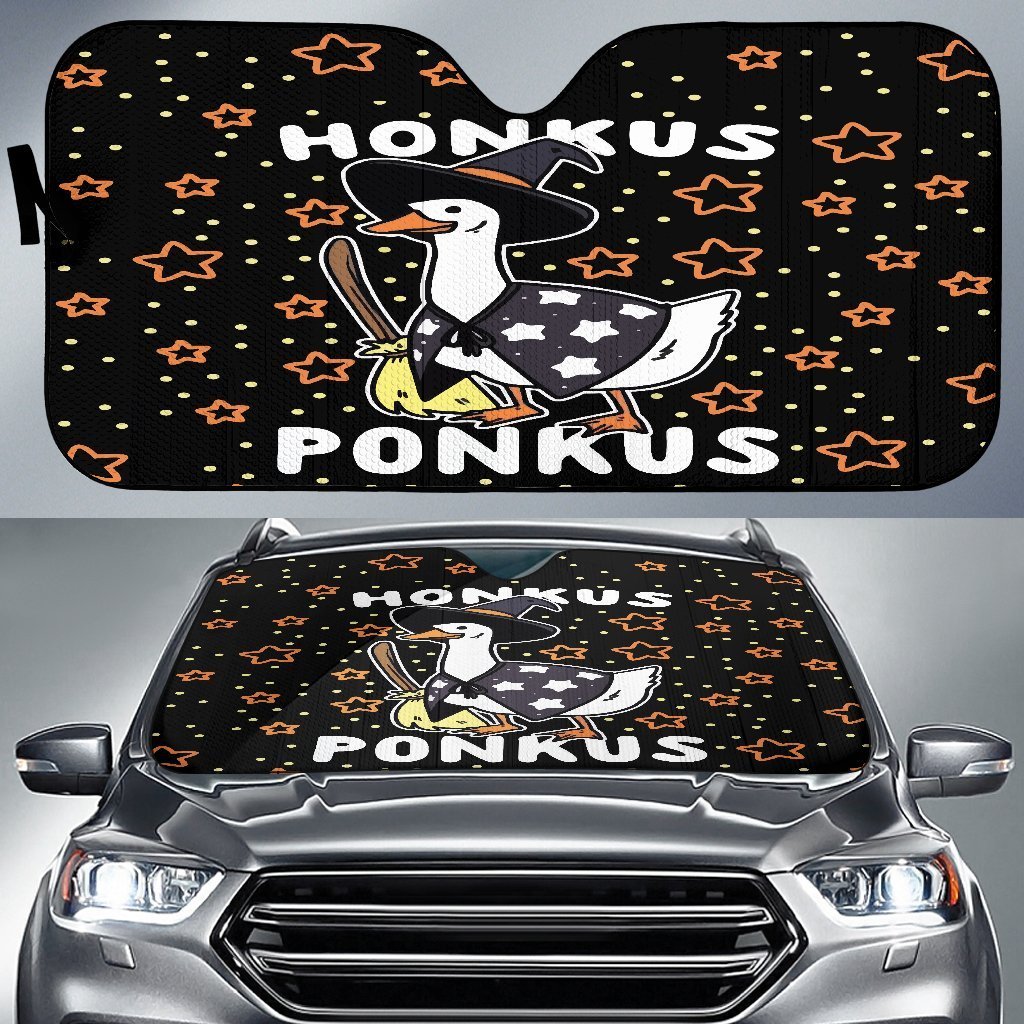 Funny Halloween Witches Duck Cute Honkus Ponkus Auto Sun Shades