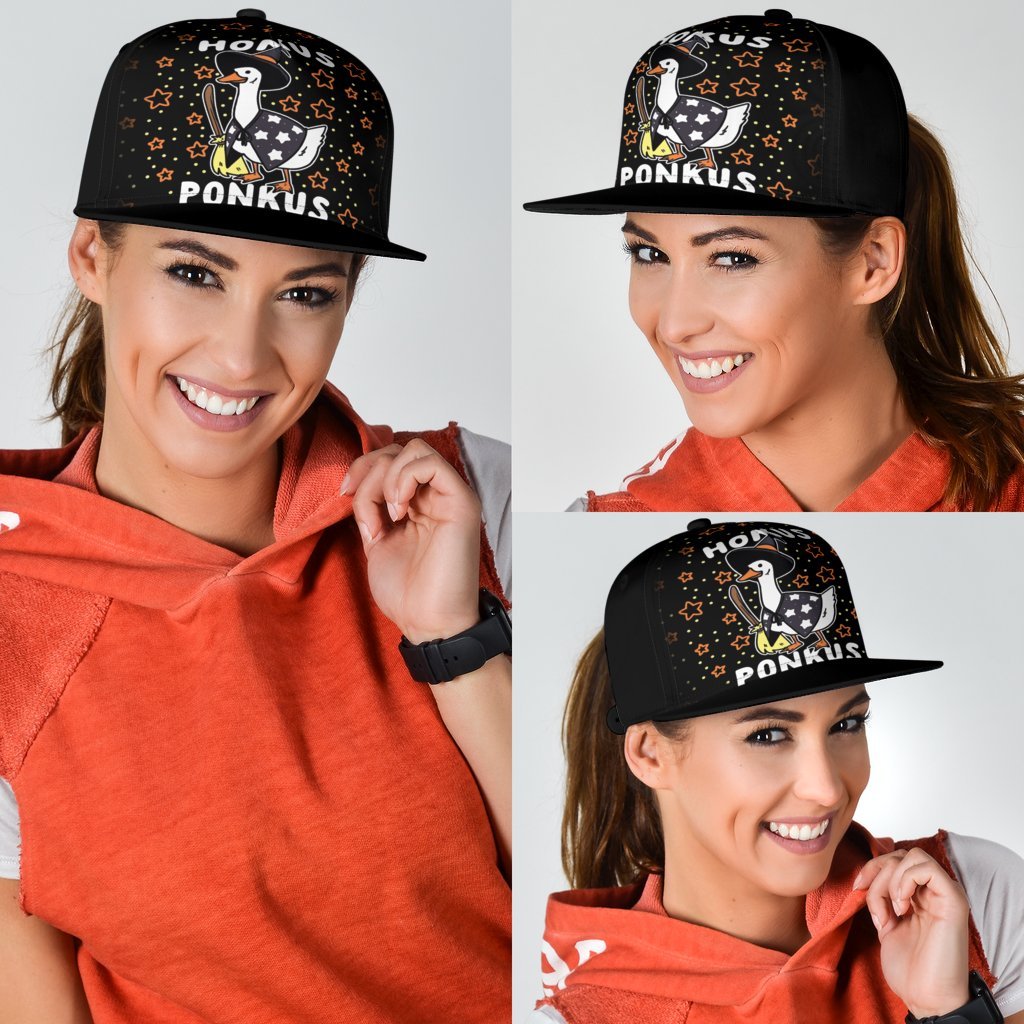 Funny Halloween Witches Duck Cute Honkus Ponkus Snap+Back Cap