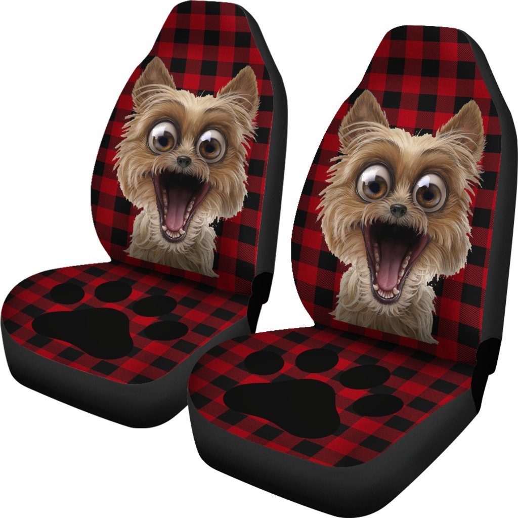 Funny Yorkshire Terrier Puppy Car Seat Covers