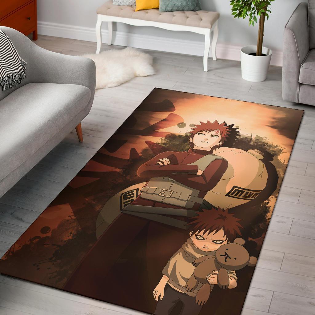 Gaara Naruto Area Rug Carpet