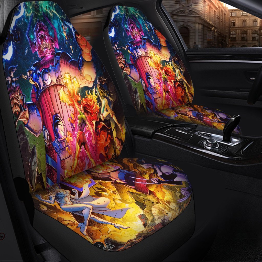 Galactus Vs Heroes Seat Covers