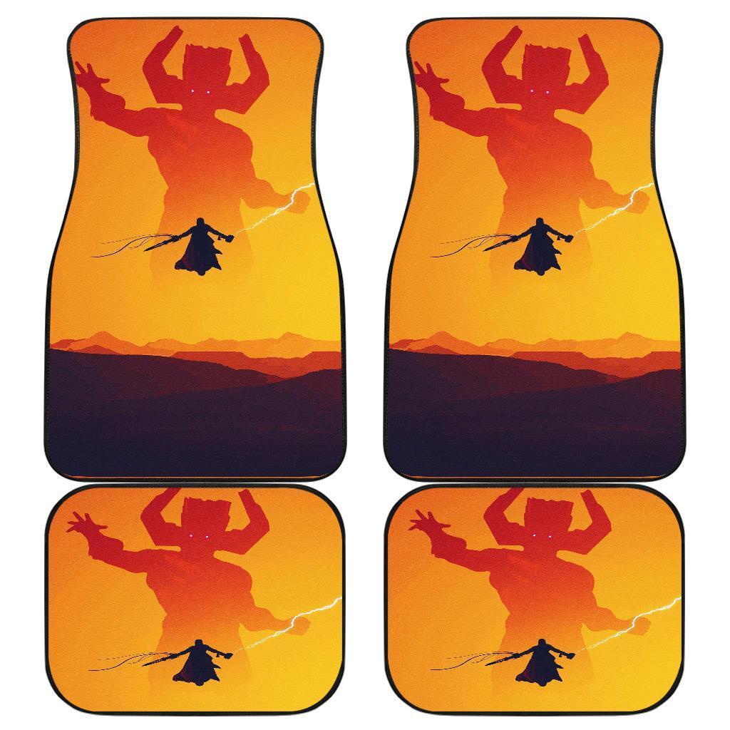 Galactus Vs Thor Universe Car Floor Mats