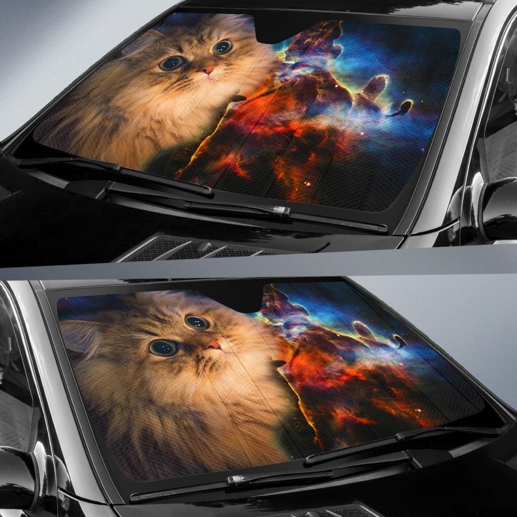Galaxy Cute Cat Car Sun Shade Gift Ideas 2021