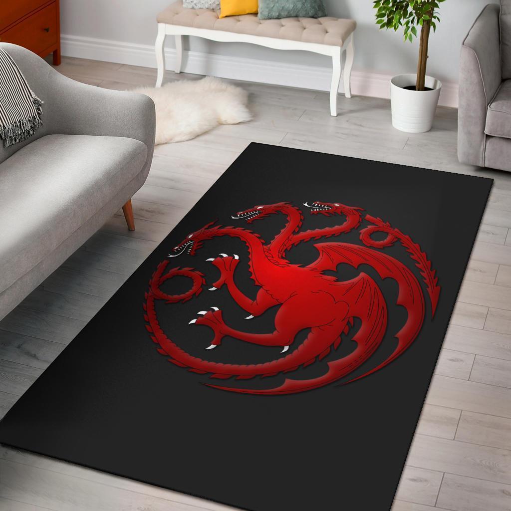 Game Of Thrones Fire And Blood Targaryen Area Rug Carpet