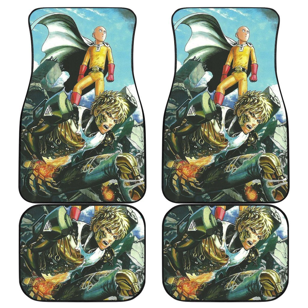 Genos And Saitama One Punch Man 1 Car Floor Mats Custom Car Accessories Car Decor 2022