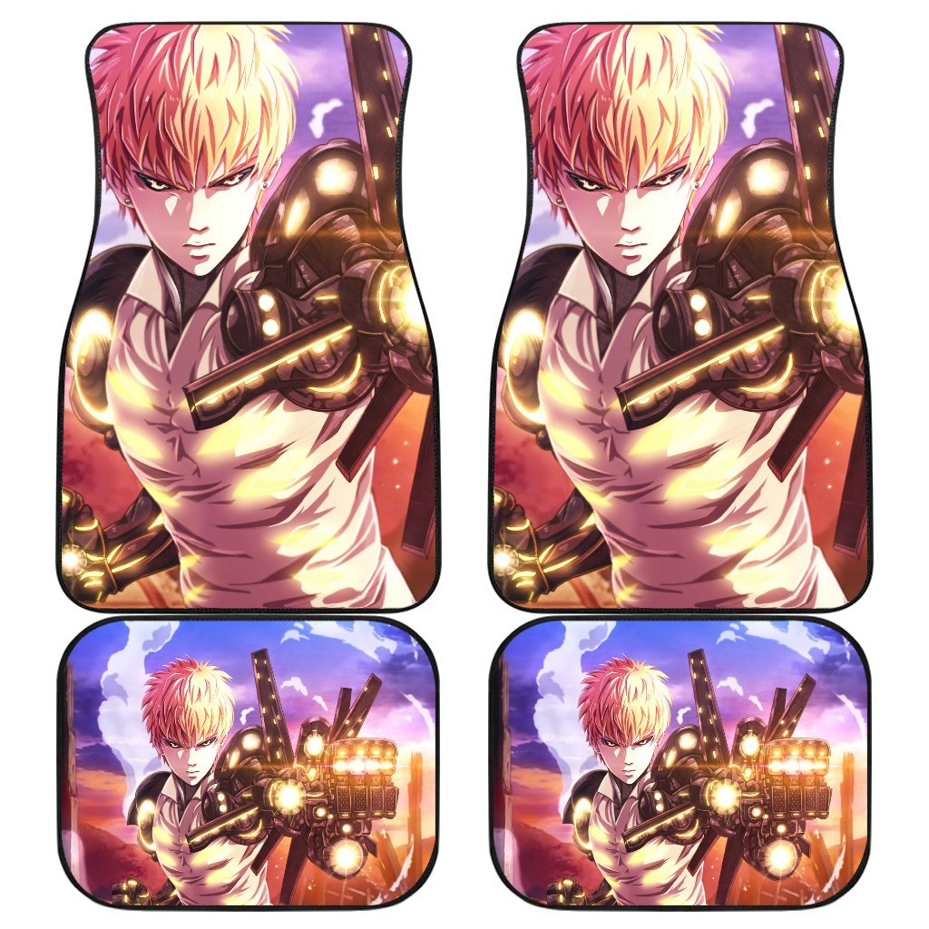 Genos One Punch Man 1 Car Floor Mats Custom Car Accessories Car Decor 2022