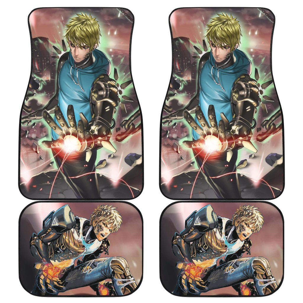 Genos One Punch Man 3 Car Floor Mats Custom Car Accessories Car Decor 2022