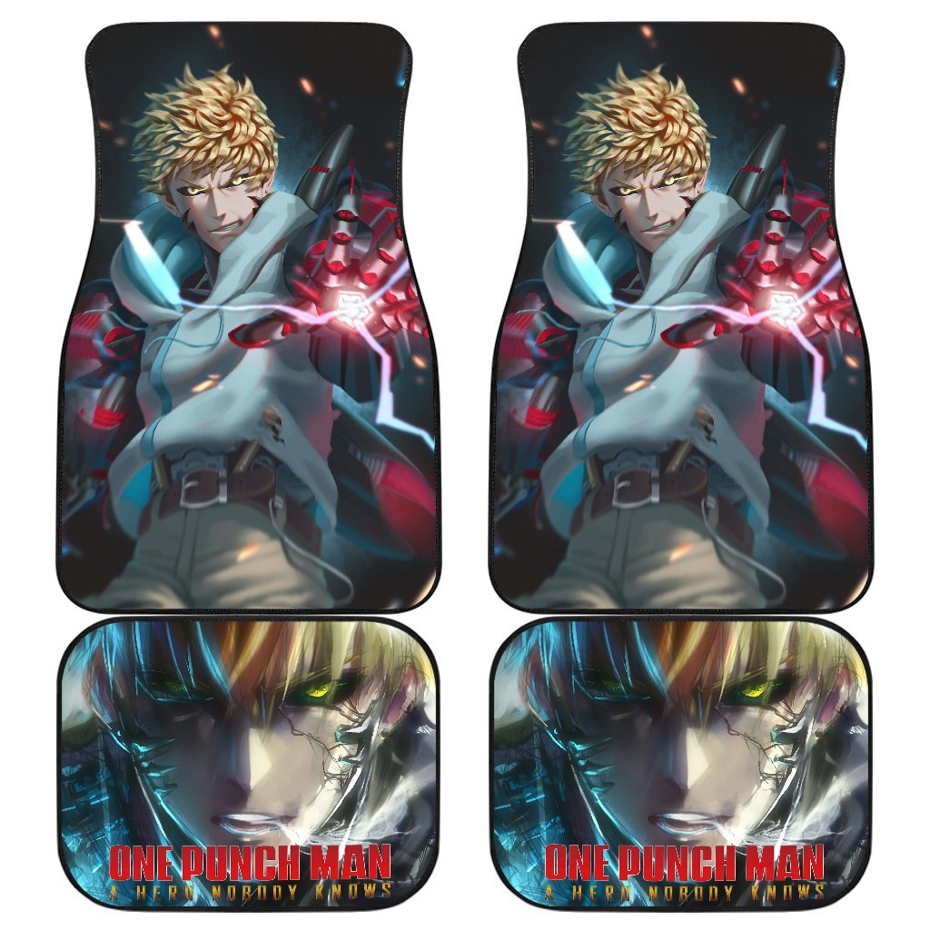 Genos One Punch Man 5 Car Floor Mats Custom Car Accessories Car Decor 2022