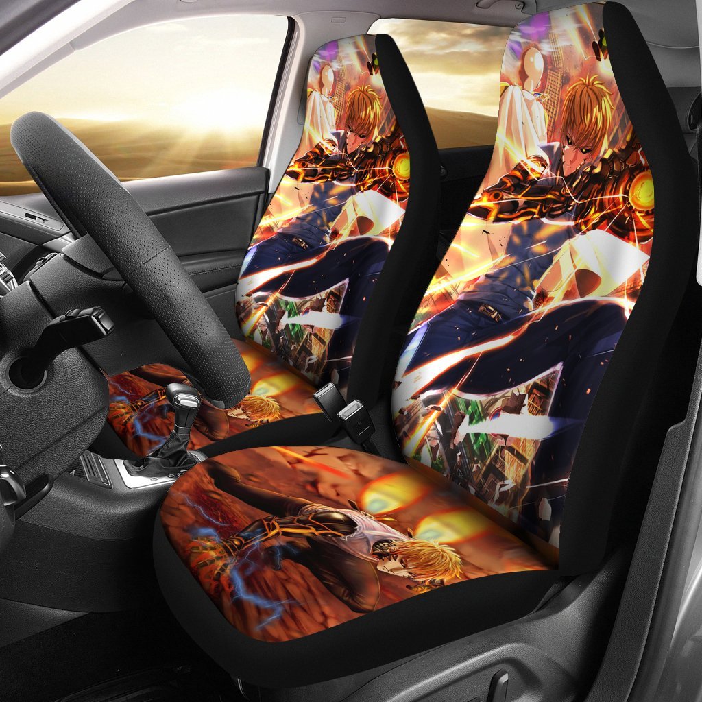 Genos Saitama One Punch Man Anime Manga Car Seat Covers