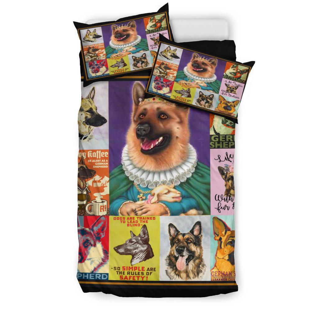 German Shepherb Bedding Duvet Cover And Pillowcase Set