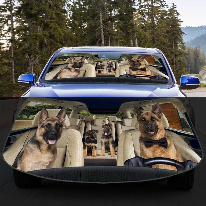 German Shepherd Auto Sun Shade Puppy In Car, Gift Ideas 2022