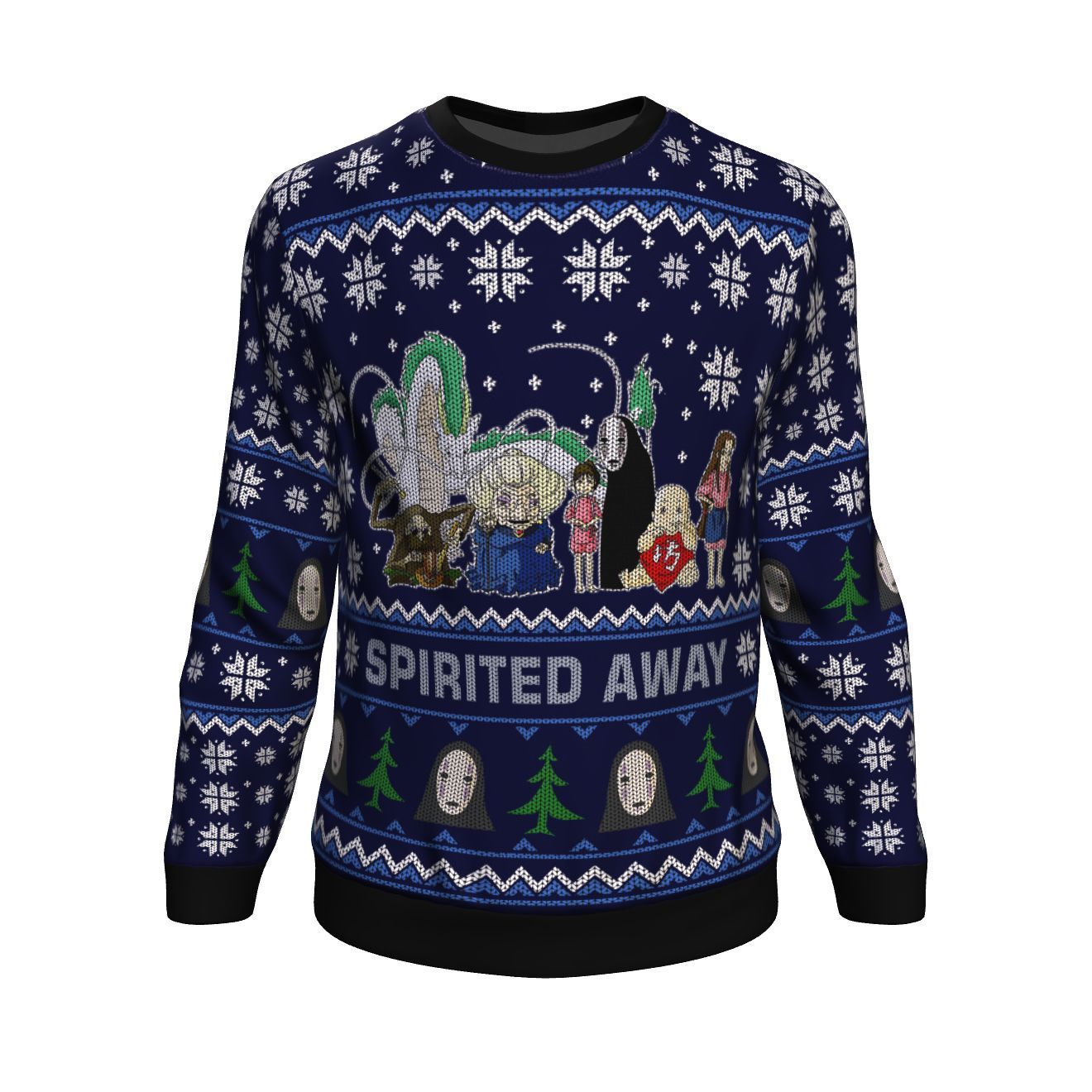 Studio Ghibli Spirited Away Squad Premium Ugly Christmas Sweater Amazing Gift Idea Thanksgiving Gift