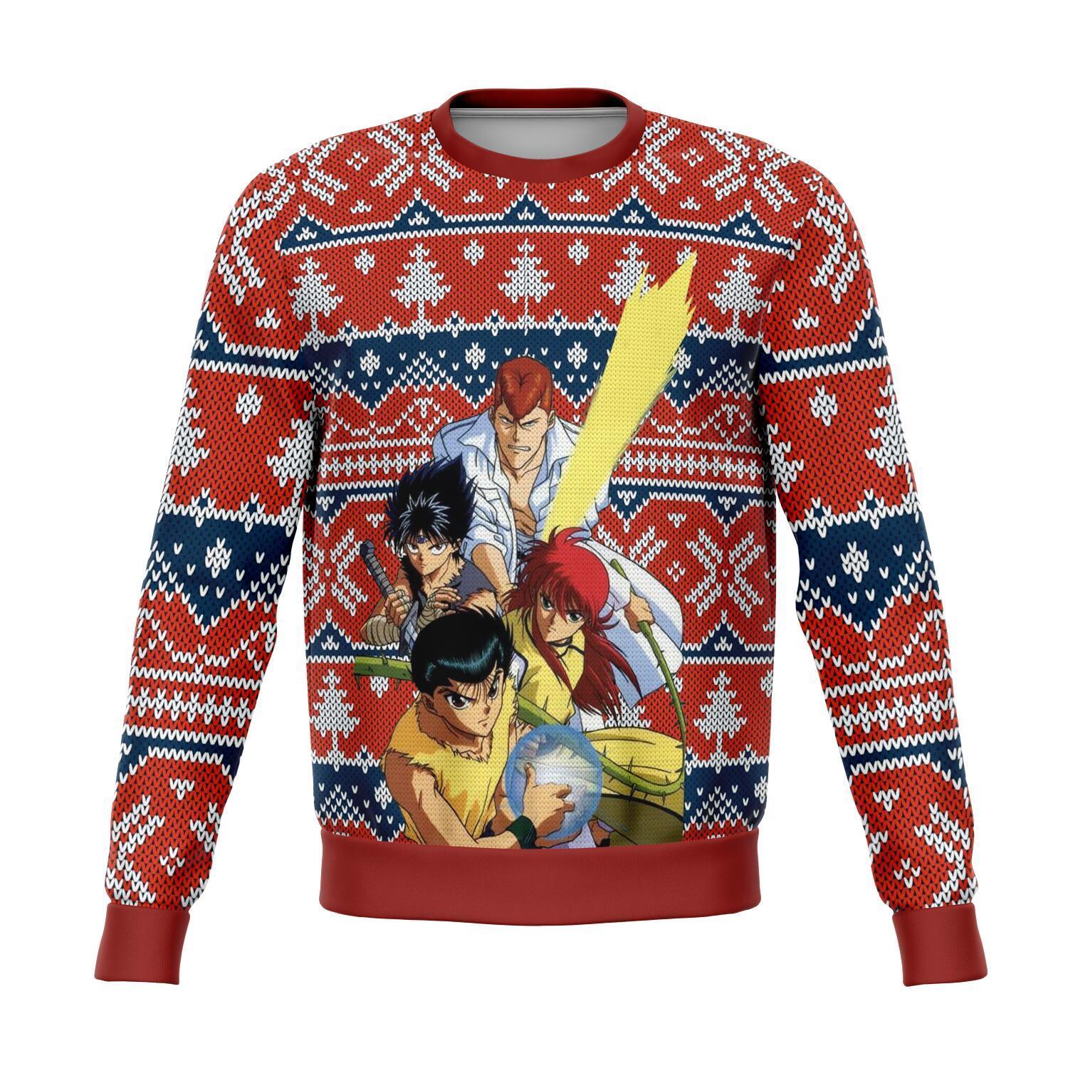 Ghost Fighter Yu Yu Hakusho Premium Ugly Christmas Sweater Amazing Gift Idea Thanksgiving Gift