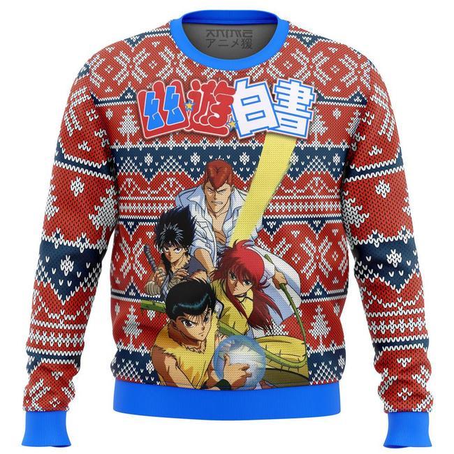 Ghost Fighter Yu Yu Hakusho Alt Premium Ugly Christmas Sweater Amazing Gift Idea Thanksgiving Gift