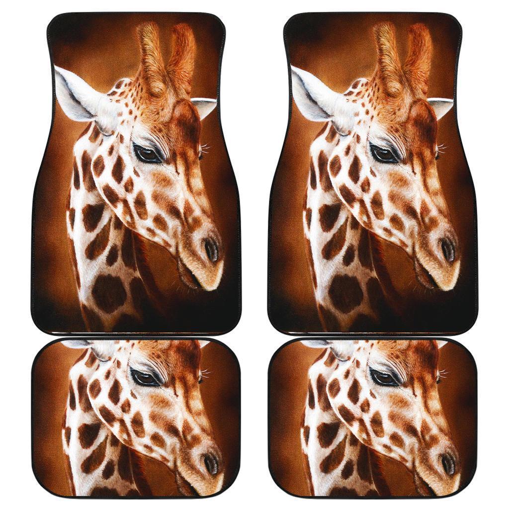 Giraffe Angry Face Car Floor Mats