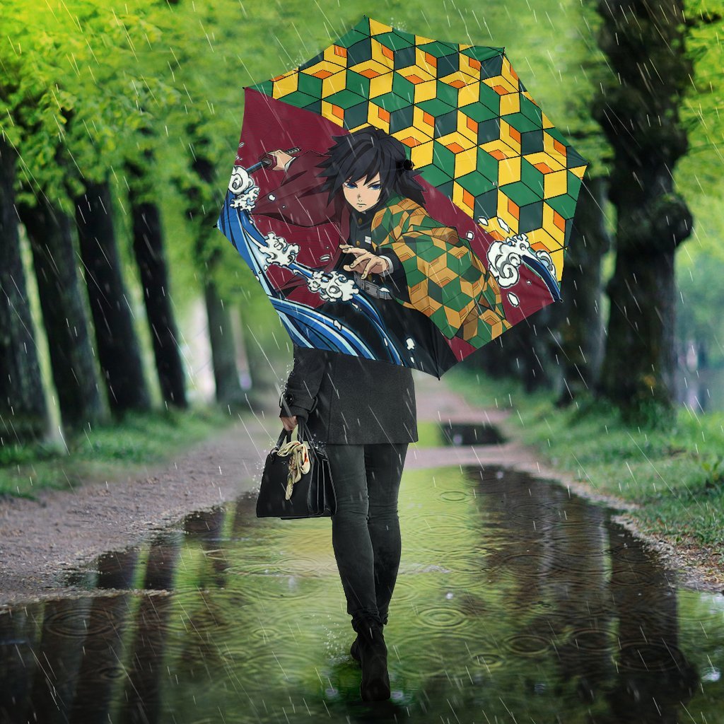 Giyu Demon Slayer Anime Custom Umbrella