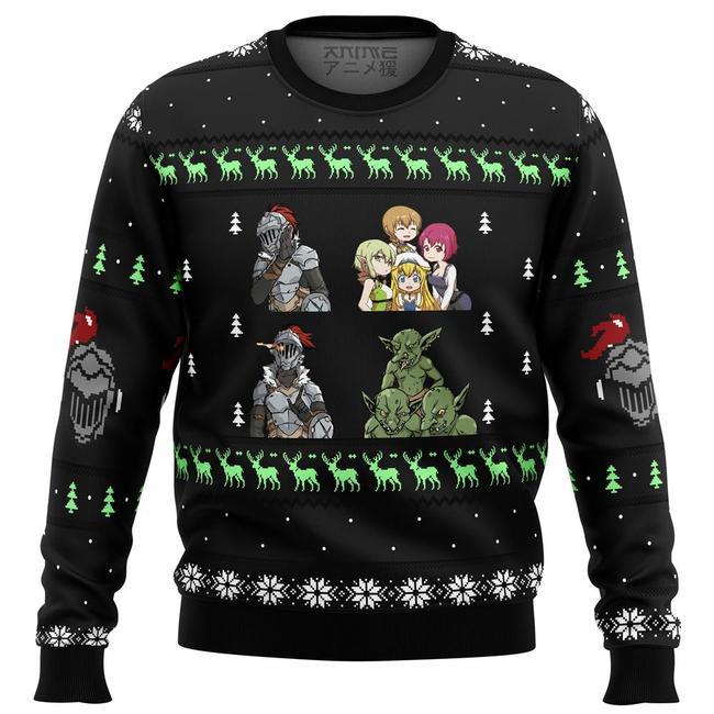 Goblin Slayer Sprites Premium Ugly Christmas Sweater Amazing Gift Idea Thanksgiving Gift